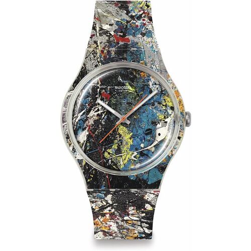Swatch Unisexuhr 2601 SWATCH X GUGGENHEIM SUOZ366 Kunststoff