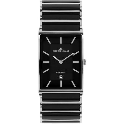 Jacques Lemans Herrenuhr Classic 1-1593.1A Edelstahl, Keramik Jacques Lemans Herrenuhr Classic 1-1593.1A Edelstahl, Keramik