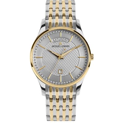 Jacques Lemans Herrenuhr London 1-2193J Edelstahl Jacques Lemans Herrenuhr London 1-2193J Edelstahl