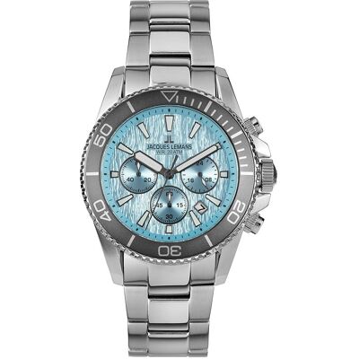 Jacques Lemans Chronograph Liverpool Diver 1-2206K Edelstahl Jacques Lemans Chronograph Liverpool Diver 1-2206K Edelstahl