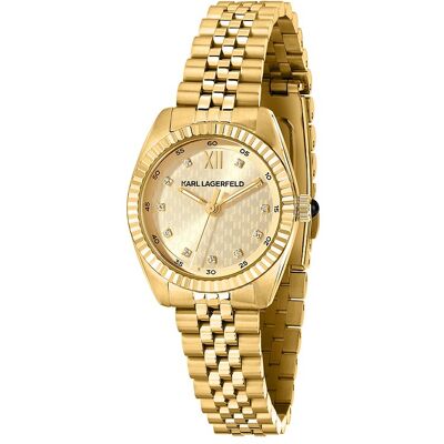 Karl Lagerfeld Damenuhr Timeless Code Mini R0553109501 Edelstahl Karl Lagerfeld Damenuhr Timeless Code Mini R0553109501 Edelstahl
