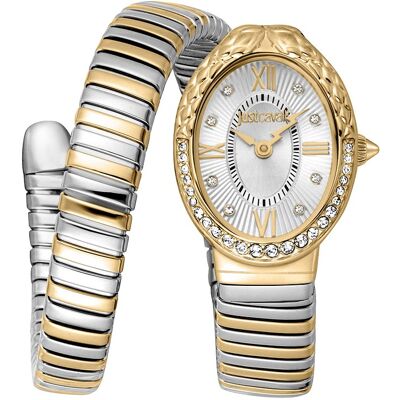Just Cavalli Damenuhr Signature Snake JC1L390M0055 Edelstahl Just Cavalli Damenuhr Signature Snake JC1L390M0055 Edelstahl