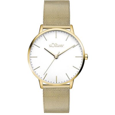 s.Oliver Damenuhr Classic Mesh Medium SO-4463-MQ Metall s.Oliver Damenuhr Classic Mesh Medium SO-4463-MQ Metall