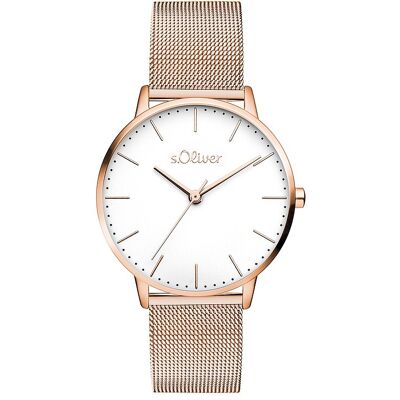 s.Oliver Damenuhr Classic Mesh Medium SO-4464-MQ Metall s.Oliver Damenuhr Classic Mesh Medium SO-4464-MQ Metall