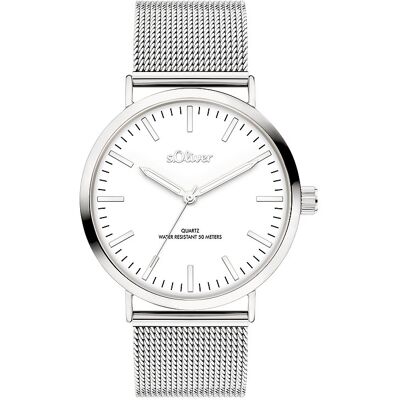 s.Oliver Damenuhr Classic Mesh Large SO-4541-MQ Edelstahl s.Oliver Damenuhr Classic Mesh Large SO-4541-MQ Edelstahl
