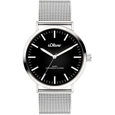 s.Oliver Damenuhr Classic Mesh Large SO-4543-MQ Edelstahl s.Oliver Damenuhr Classic Mesh Large SO-4543-MQ Edelstahl