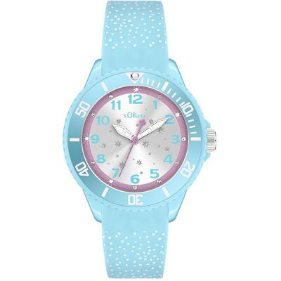 s.Oliver Kinderuhr Eisblume SO-4504-PQ Kunststoff s.Oliver Kinderuhr Eisblume SO-4504-PQ Kunststoff