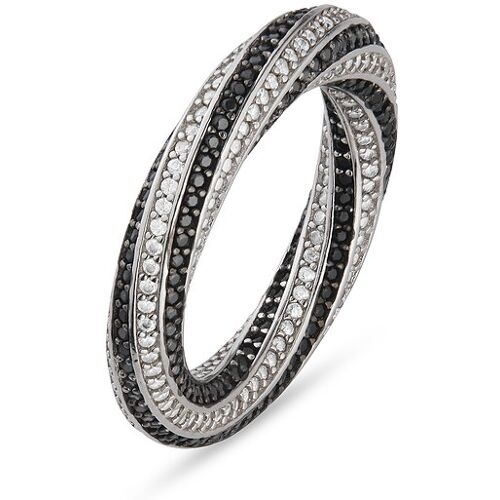 JETTE Damenring TWISTED 89193448 925er Silber, recycelt