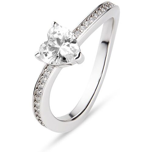 JETTE Damenring LOVE DIAMOND 89193528 925er Silber, recycelt