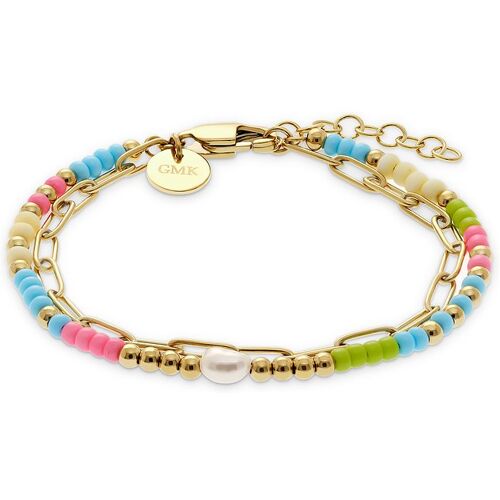 Guido Maria Kretschmer Armband 89201556 Edelstahl, Perle, Kunststoff