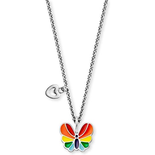 Engelsrufer Kinderkette SS25 HENS-HAPPY-BUTTERFLY Edelstahl, Emaille