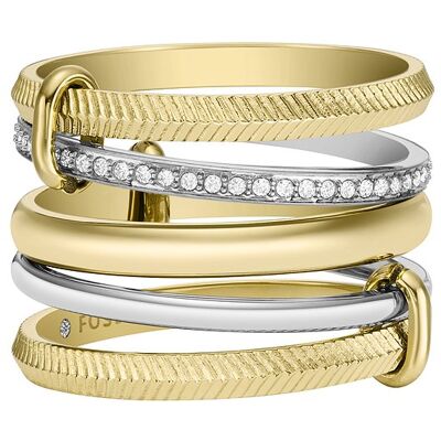 Fossil Damenring JEWELRY JF04592998 Edelstahl Fossil Damenring JEWELRY JF04592998 Edelstahl