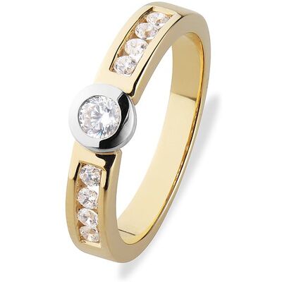 Valeria Damenring 89220225 585er Gelbgold, 585er Weißgold Valeria Damenring 89220225 585er Gelbgold, 585er Weißgold