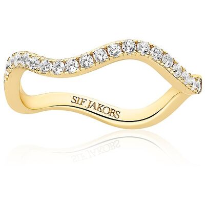 Sif Jakobs Jewellery Damenring SJ-R3869-CZ-YG-58 925er Silber Sif Jakobs Jewellery Damenring SJ-R3869-CZ-YG-58 925er Silber
