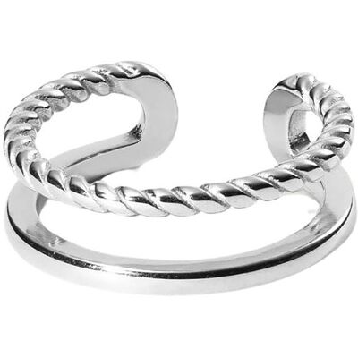 Purelei Damenring Core Collection 24071-Ring-Mau-Adjustable-Silv Edelstahl Purelei Damenring Core Collection 24071-Ring-Mau-Adjustable-Silv Edelstahl