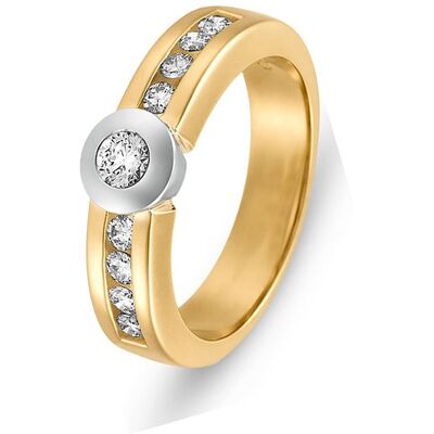 Valeria Damenring 83483970 585er Gelbgold, 585er Weißgold Valeria Damenring 83483970 585er Gelbgold, 585er Weißgold