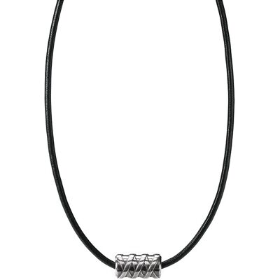Caï Kette 132250495-55 925er Silber, Leder Caï Kette 132250495-55 925er Silber, Leder