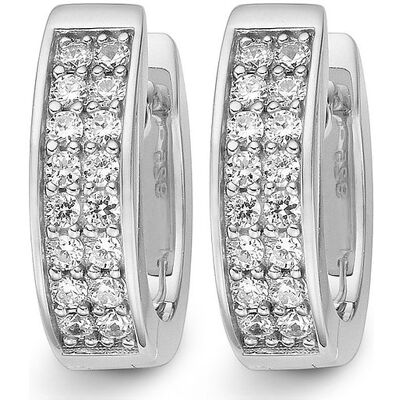 JETTE Creolen ENDLESS 86734877 925er Silber rhodiniert JETTE Creolen ENDLESS 86734877 925er Silber rhodiniert