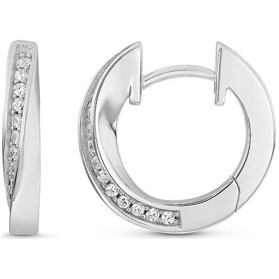 JETTE Creolen TWISTED 87525007 925er Silber rhodiniert JETTE Creolen TWISTED 87525007 925er Silber rhodiniert