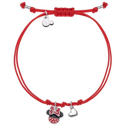 Disney Armband Minnie Mouse BS00012RL Textil, 925er Silber Disney Armband Minnie Mouse BS00012RL Textil, 925er Silber