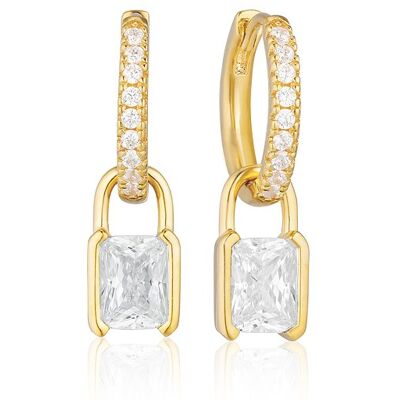 Sif Jakobs Jewellery Creolen SJ-E42252-CZ-YG 925er Silber Sif Jakobs Jewellery Creolen SJ-E42252-CZ-YG 925er Silber