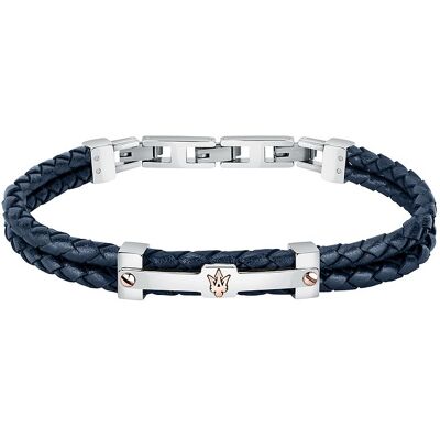 Maserati Armband JM422AVE10 Edelstahl, Leder, recycelt Maserati Armband JM422AVE10 Edelstahl, Leder, recycelt