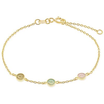 FAVS Little Friends Armband 88818504 925er Silber, Emaille FAVS Little Friends Armband 88818504 925er Silber, Emaille