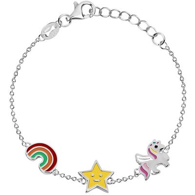 FAVS Armband 89146861 925er Silber, Emaille FAVS Armband 89146861 925er Silber, Emaille