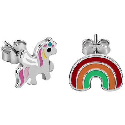 FAVS Little Friends Kinderohrring 89147964 925er Silber, Emaille FAVS Little Friends Kinderohrring 89147964 925er Silber, Emaille