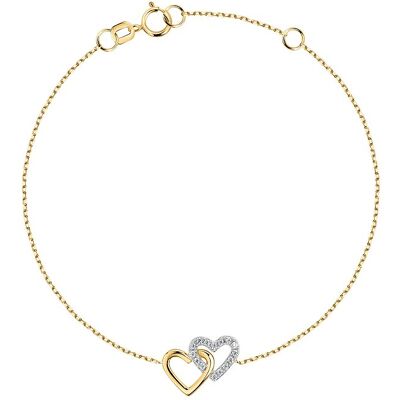 FAVS Armband 89149011 375er Gelbgold, 375er Weißgold FAVS Armband 89149011 375er Gelbgold, 375er Weißgold