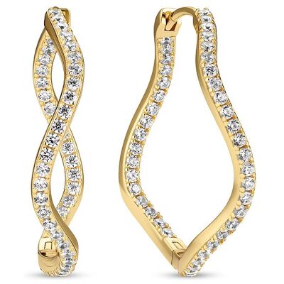 Sif Jakobs Jewellery Creolen SJ-E3879-CZ-YG 925er Silber Sif Jakobs Jewellery Creolen SJ-E3879-CZ-YG 925er Silber