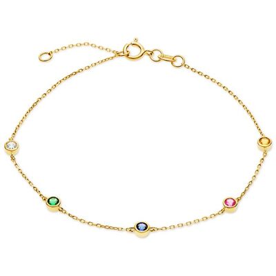 FAVS Armband Colorful 89213505 375er Gelbgold FAVS Armband Colorful 89213505 375er Gelbgold
