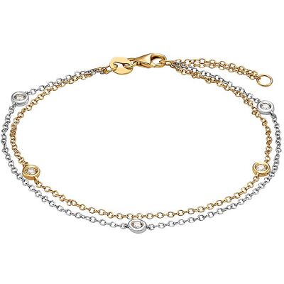 Valeria Armband 89216400 585er Weißgold, 585er Gelbgold Valeria Armband 89216400 585er Weißgold, 585er Gelbgold