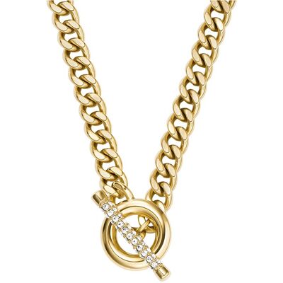 Fossil Kette CARLIE T-BAR JF04956710 Edelstahl Fossil Kette CARLIE T-BAR JF04956710 Edelstahl