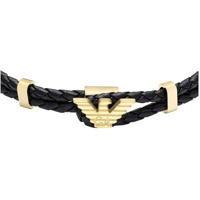 Emporio Armani Armband EAGLE LOGO EGS3321710 Leder, Edelstahl Emporio Armani Armband EAGLE LOGO EGS3321710 Leder, Edelstahl