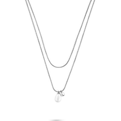 s.Oliver Kette SOJ-0185-N-45 Edelstahl, Perle s.Oliver Kette SOJ-0185-N-45 Edelstahl, Perle