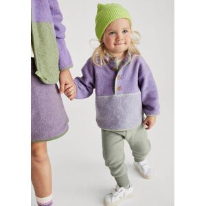 hessnatur Baby Fleece Sweater Relaxed BetterRecycling aus Bio-Baumwolle - lila - Größe 62/68