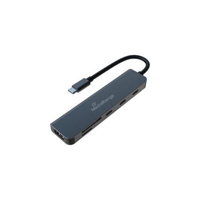 MediaRange USB Type-C 6 in 1 Multiport Adapter, Dockingstation MediaRange USB Type-C 6 in 1 Multiport Adapter, Dockingstation