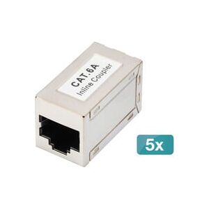 Digitus CAT 6A Modulare Kupplung, geschirmt, 5 Stück, Keystone-Modul Digitus CAT 6A Modulare Kupplung, geschirmt, 5 Stück, Keystone-Modul