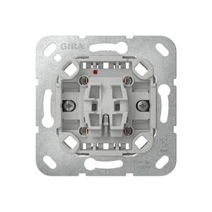 GIRA Wipptaster Schließer Einsatz mit Meldekontakt 10 Ampere 250 Volt Wechselstrom einpolig GIRA Wipptaster Schließer Einsatz mit Meldekontakt 10 Ampere 250 Volt Wechselstrom einpolig
