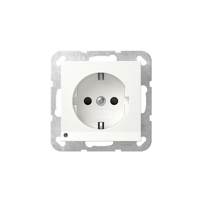 Gira Modell 417027 Weiße LED-Steckdose mit Safety Plus Gira Modell 417027 Weiße LED-Steckdose mit Safety Plus