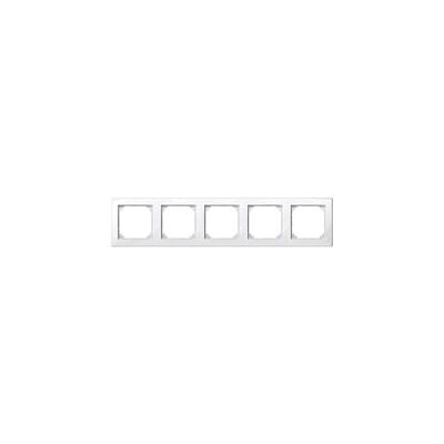 Schneider Electric M-Smart Rahmen - 5-fach, Polarweiß - Abdeckung Schneider Electric M-Smart Rahmen - 5-fach, Polarweiß - Abdeckung