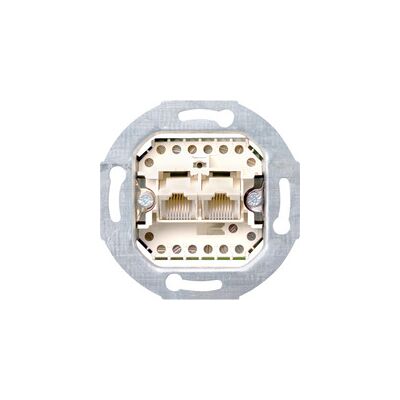 GIRA Standard 55 Netzsteckdose - Modular 2-fach, Transparent/Opaq GIRA Standard 55 Netzsteckdose - Modular 2-fach, Transparent/Opaq