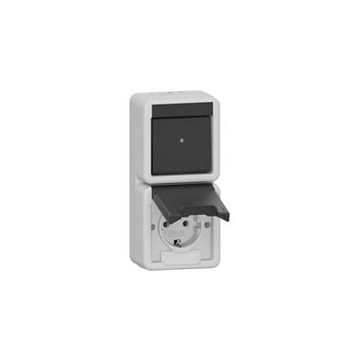 Gira 417630 Kombi Wippschalter & Steckdose - IP44 Gira 417630 Kombi Wippschalter & Steckdose - IP44