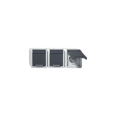 Gira 478930 Dreifachsteckdose mit Klappdeckel - Steckdose Gira 478930 Dreifachsteckdose mit Klappdeckel - Steckdose