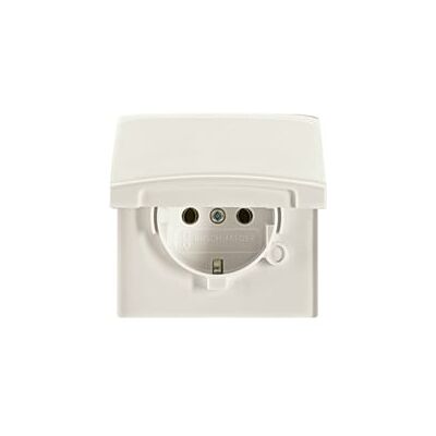 Busch-Jaeger geerdete IP44 Steckdose - 16A, Weiß Busch-Jaeger geerdete IP44 Steckdose - 16A, Weiß