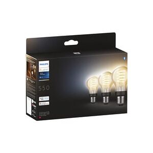 Philips Hue White Ambiance Filament Lampe E27 A60 Dreierpack 550, LED-Lampe Philips Hue White Ambiance Filament Lampe E27 A60 Dreierpack 550, LED-Lampe