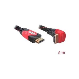 Delock High Speed Kabel HDMI A (Stecker) > HDMI A (Stecker, gewinkelt) 4K Delock High Speed Kabel HDMI A (Stecker) > HDMI A (Stecker, gewinkelt) 4K