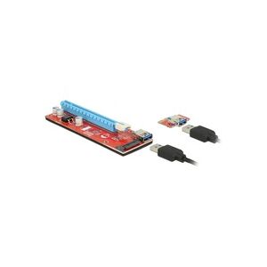 Delock Riser Card PCI x1 > x16 USB Kabel