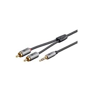 Goobay Plus Audio Adapterkabel AUX 3,5mm Klinke > Stereo-Cinch Stecker Goobay Plus Audio Adapterkabel AUX 3,5mm Klinke > Stereo-Cinch Stecker